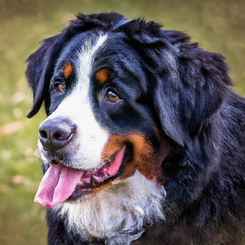 Bernese Mountain Dog with livestock