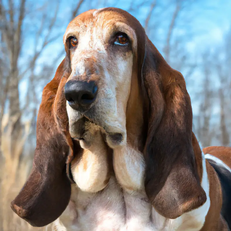 Calm Basset Hound.