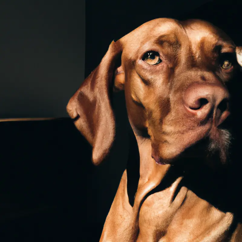 Vizsla at vet.