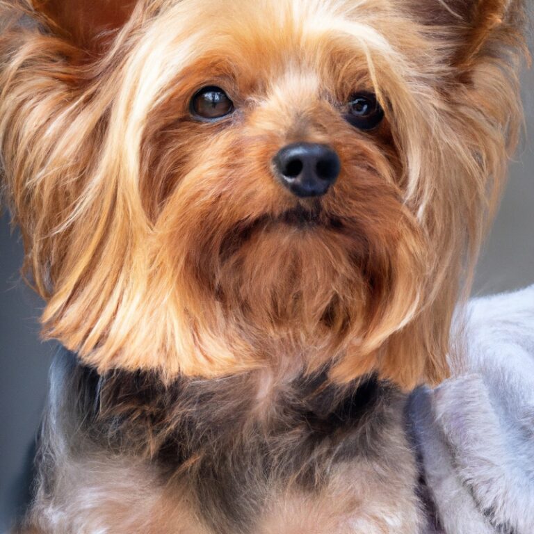 Clean and healthy Yorkie.