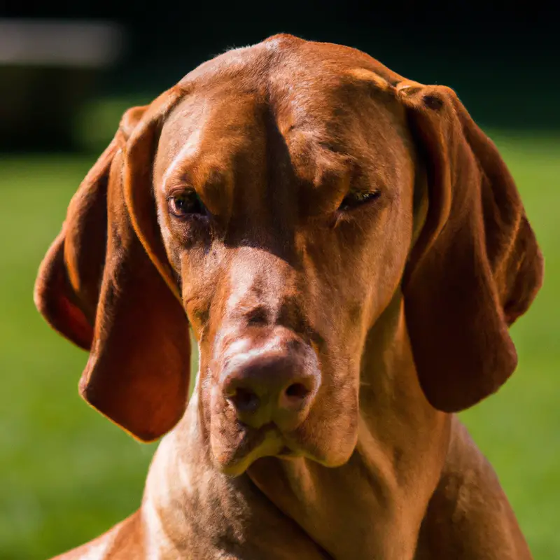 Confident Vizsla.