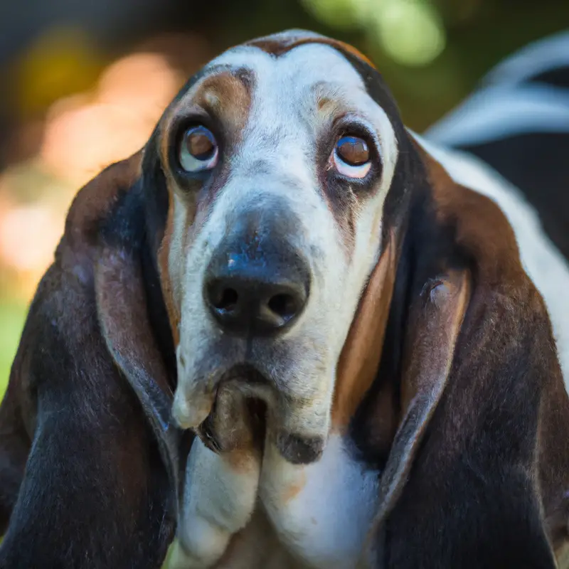 Contented Basset Hound.