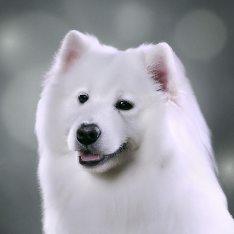 Cute Samoyed puppy.