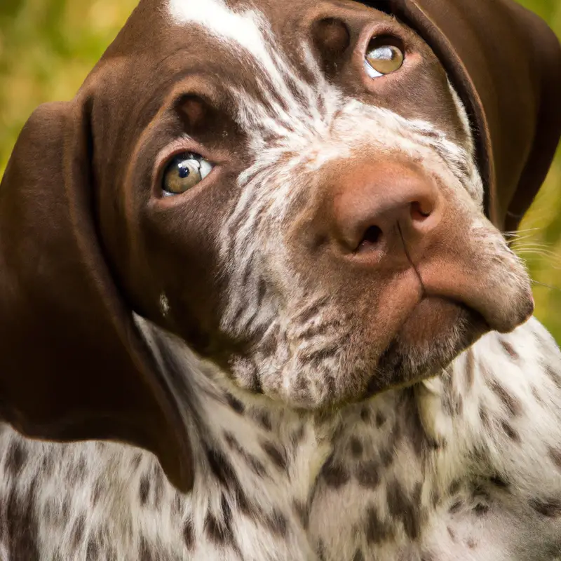 Dog training: Quiet command.