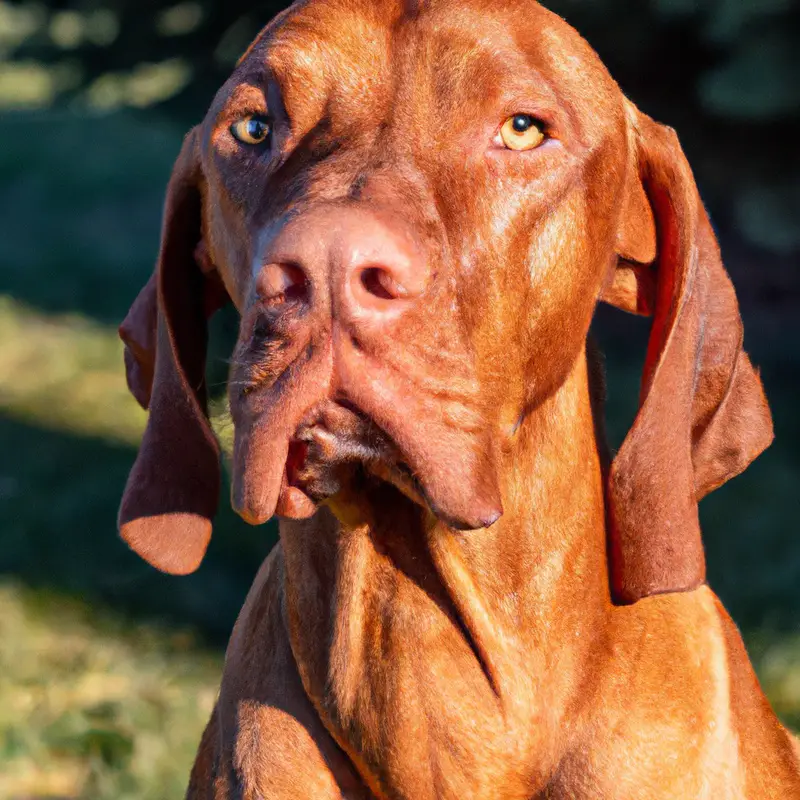 Elegant Hungarian hunting dog.