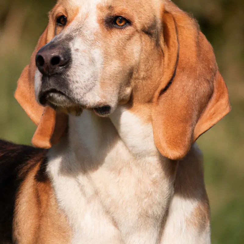 English Foxhound digging.