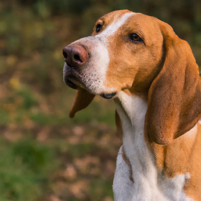 English Foxhound hunting.