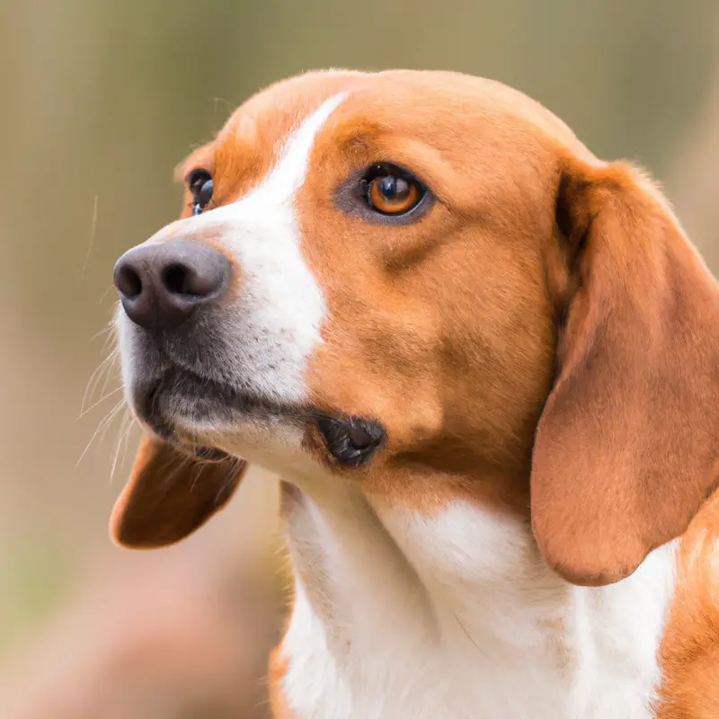 English Foxhound in field.