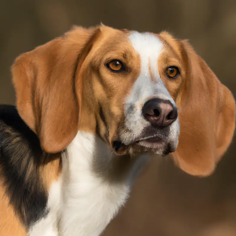 English Foxhound in motion.