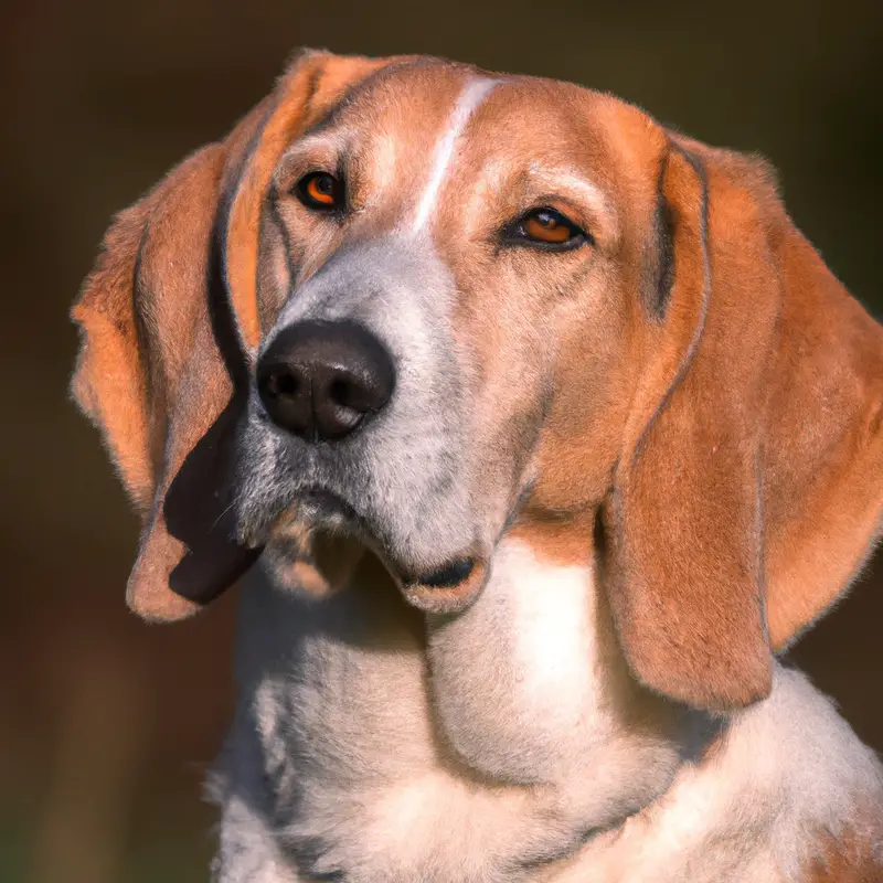 English Foxhound in training