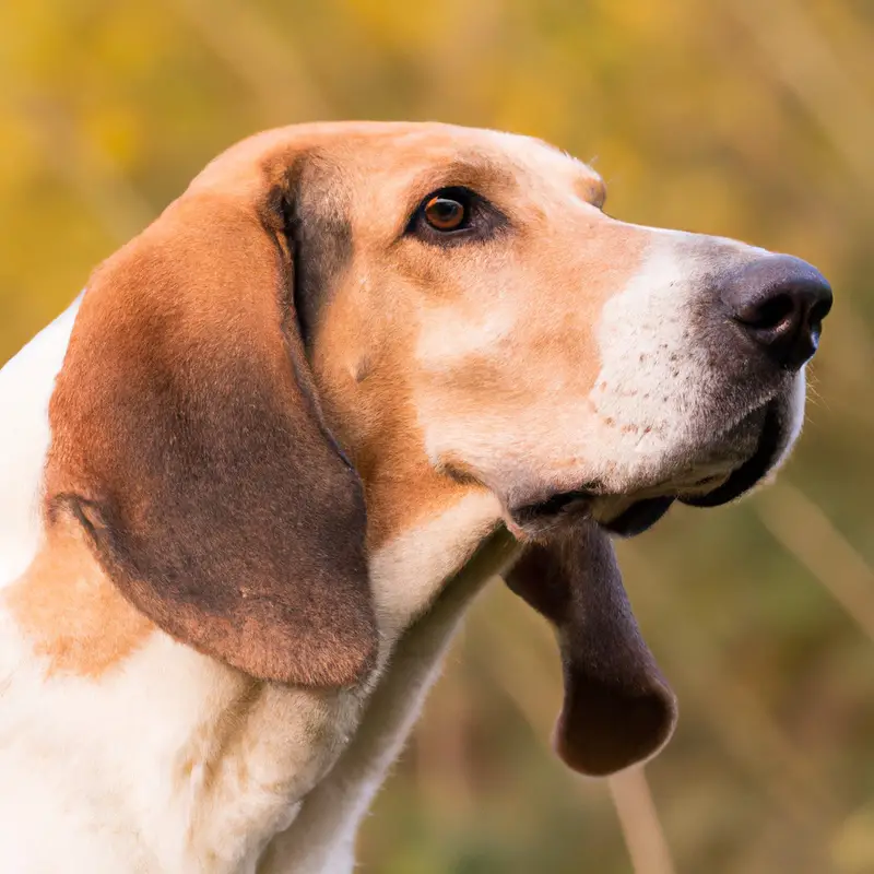 English Foxhound with other dogs.