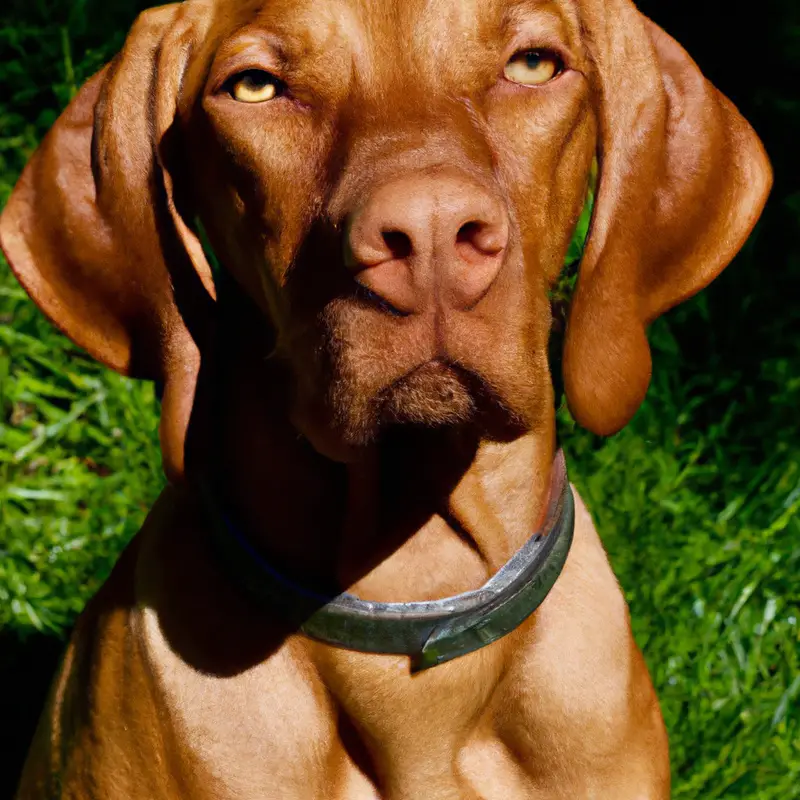 Enthusiastic Vizsla running.