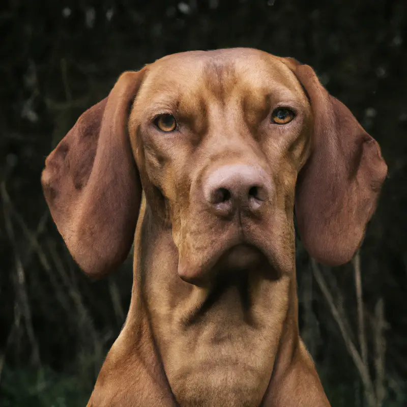 Excited Vizsla puppy.