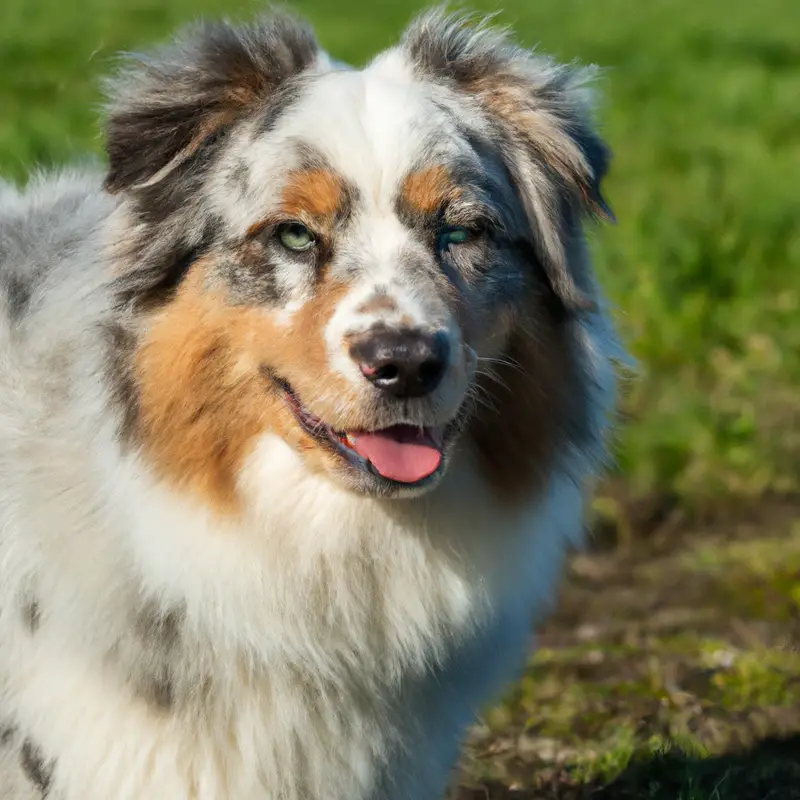 Fluffy Australian Shepherd tail.