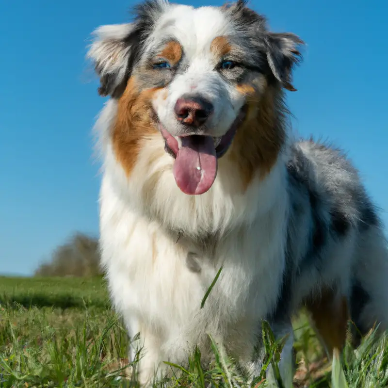 Focused Aussie in Flyball Action