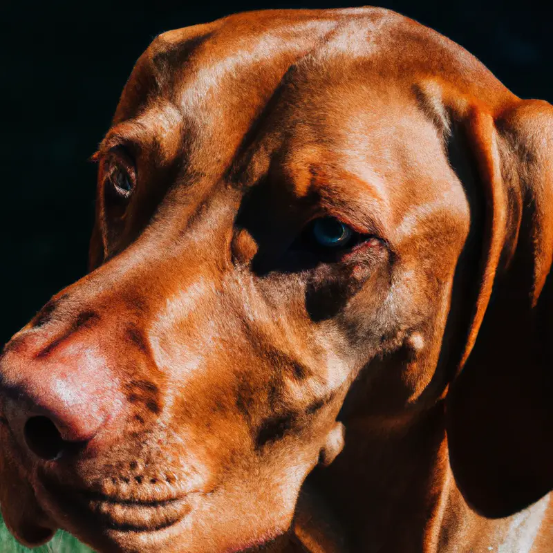 Focused Vizsla.