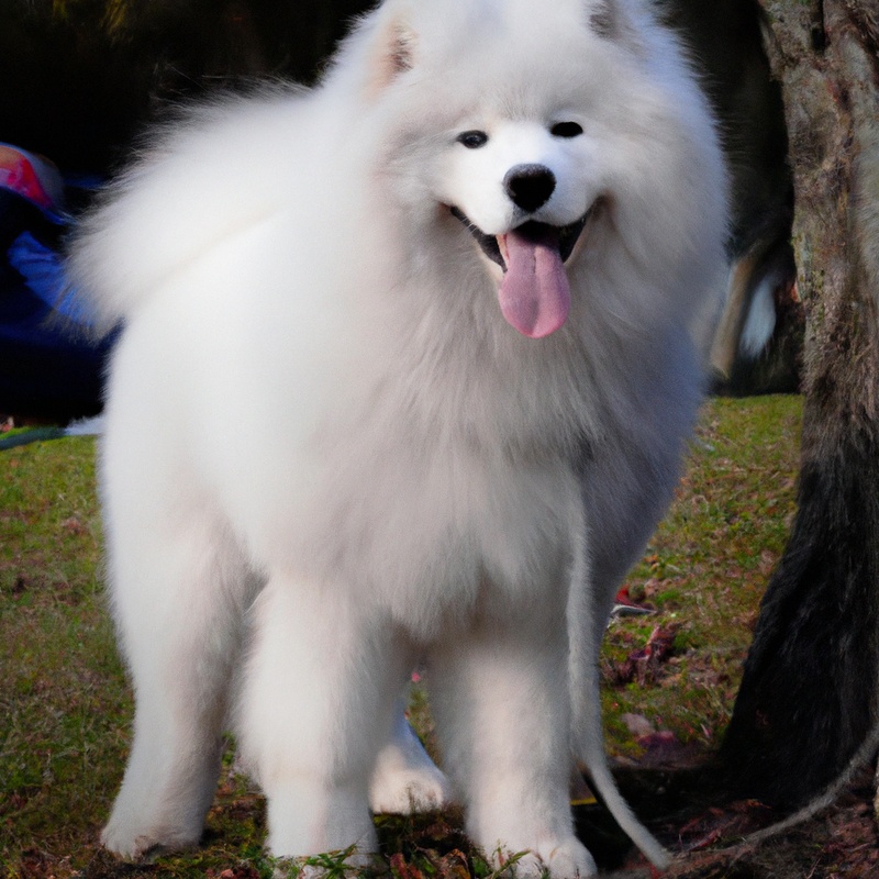 Friendly Samoyeds and big dogs.