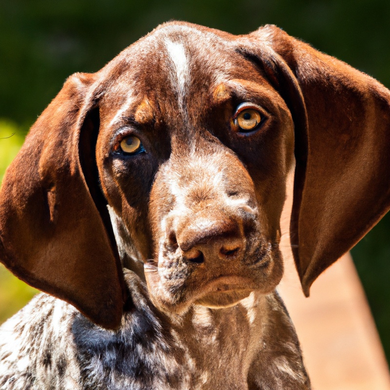 German Shorthaired Pointer Obeying