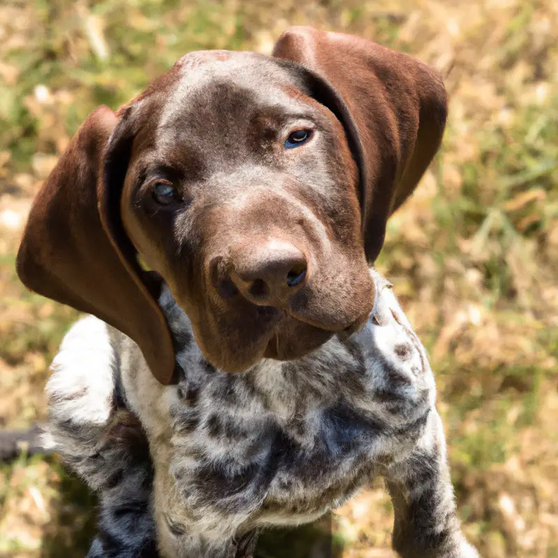 German Shorthaired Pointer ear infection.