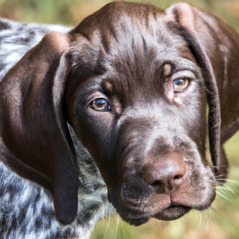 German Shorthaired Pointer exploring