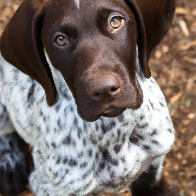 German Shorthaired Pointer fetching ball