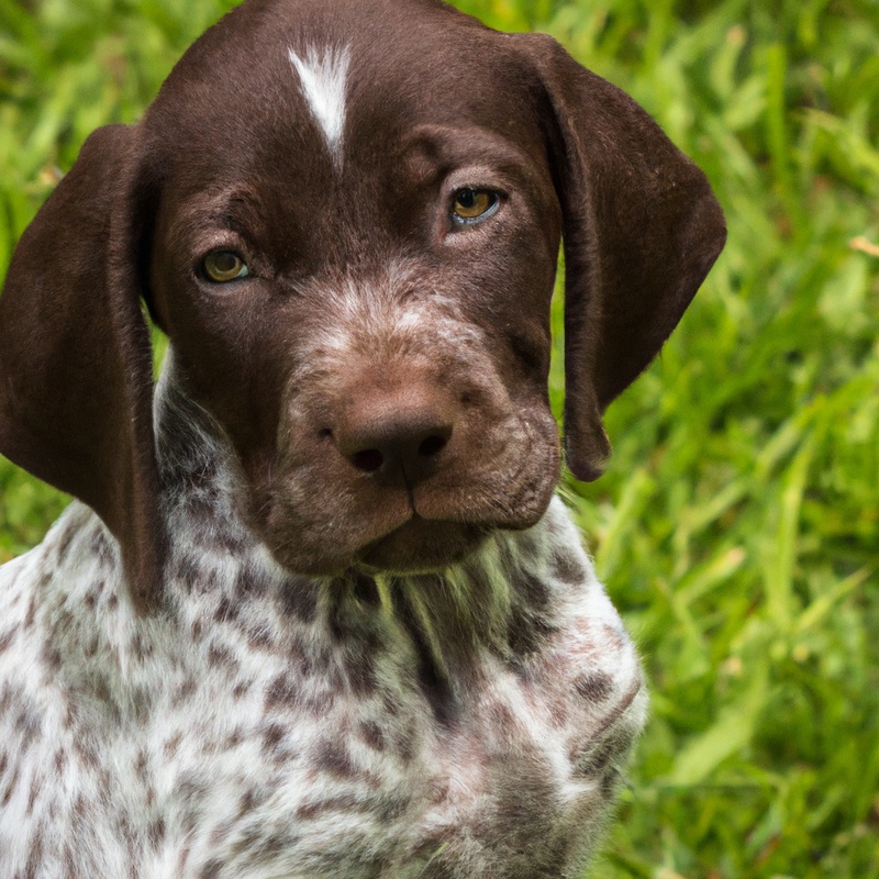 German Shorthaired Pointer following commands