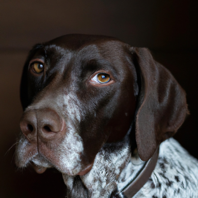 German Shorthaired Pointer hunting.