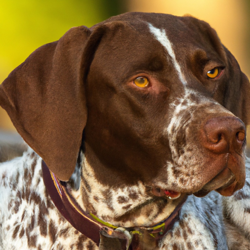 German Shorthaired Pointer in new home.