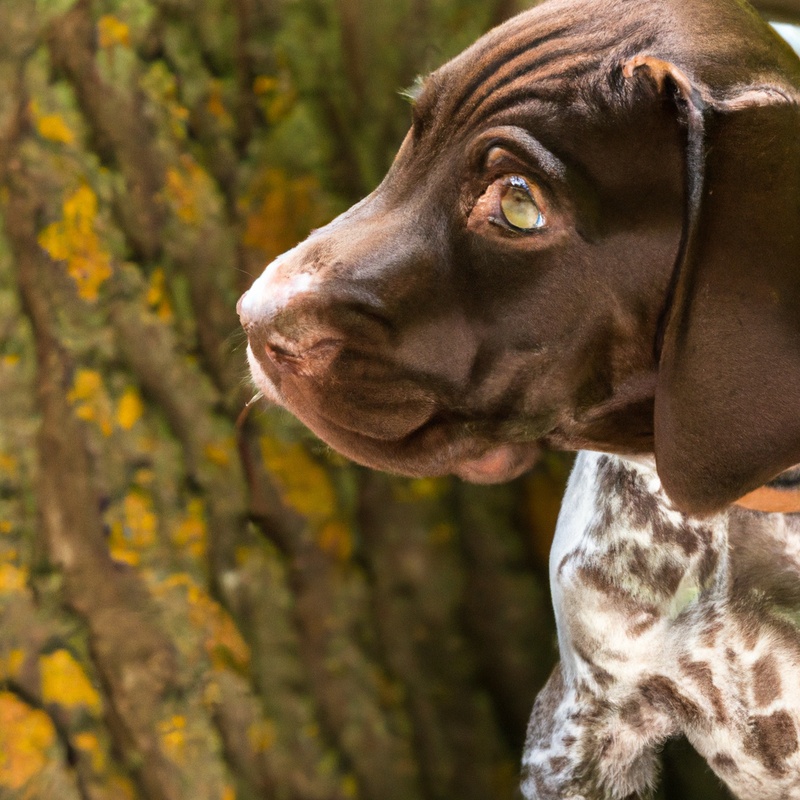 German Shorthaired Pointer on Leash