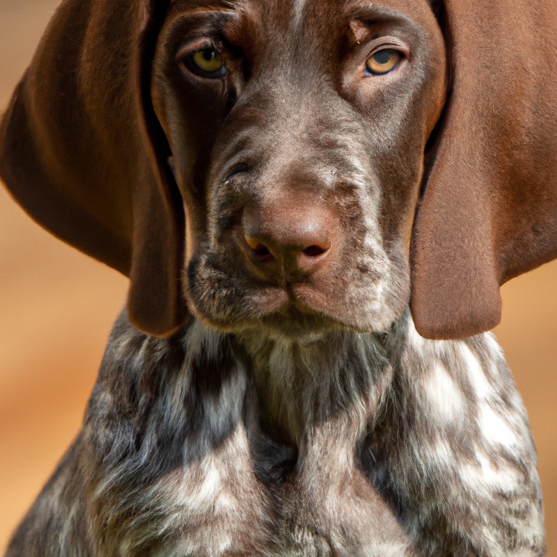 German Shorthaired Pointer participating in rally obedience training.