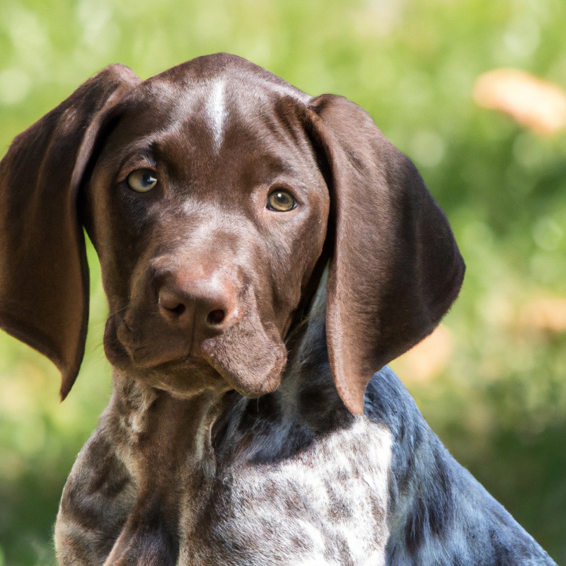 German Shorthaired Pointer performing search and detection training.
