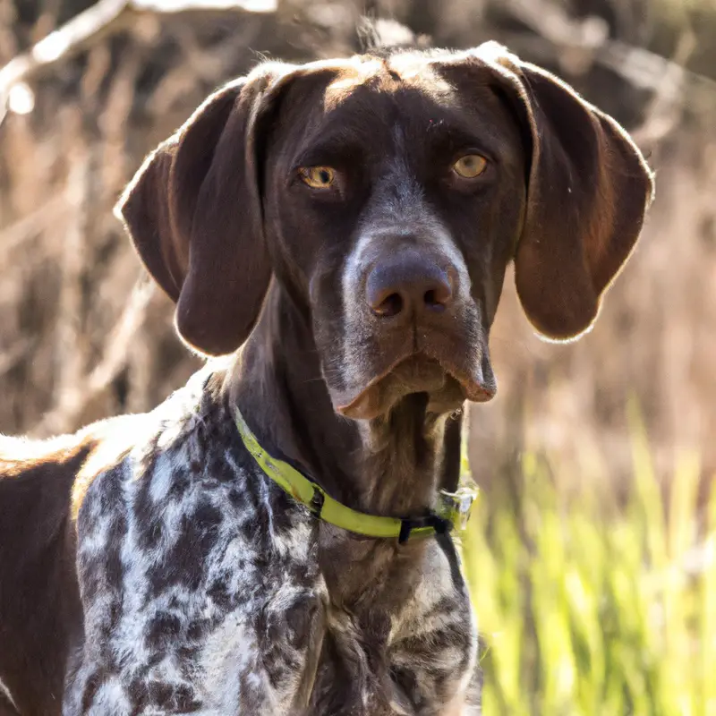 German Shorthaired Pointer playing fetch