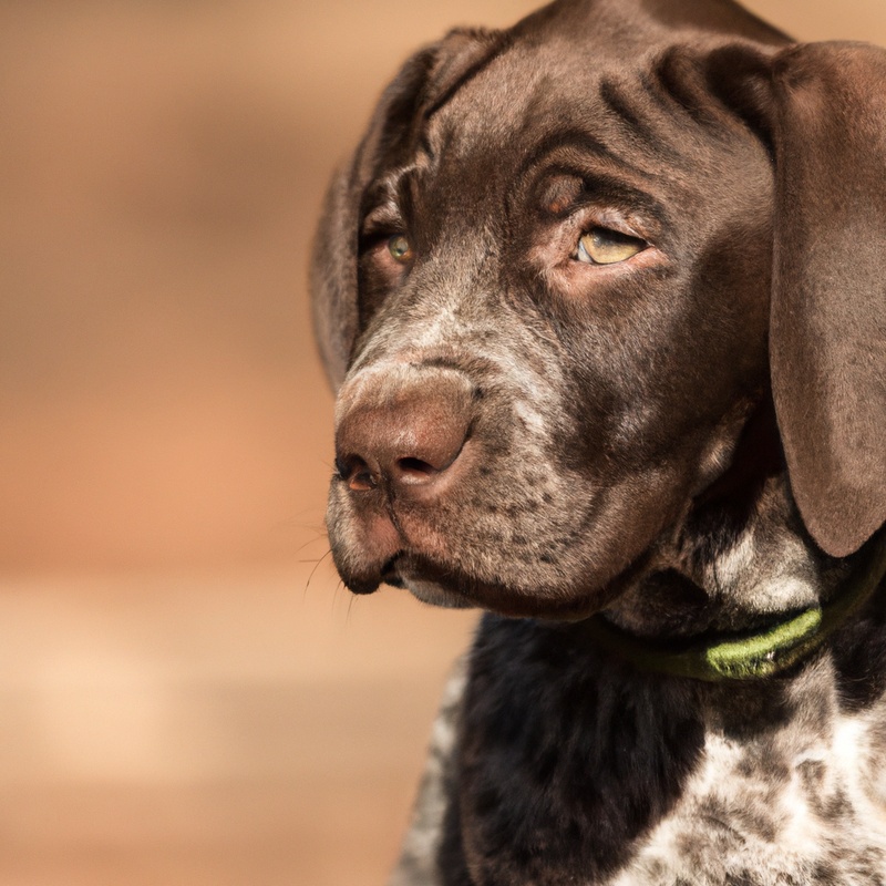 German Shorthaired Pointer resting peacefully