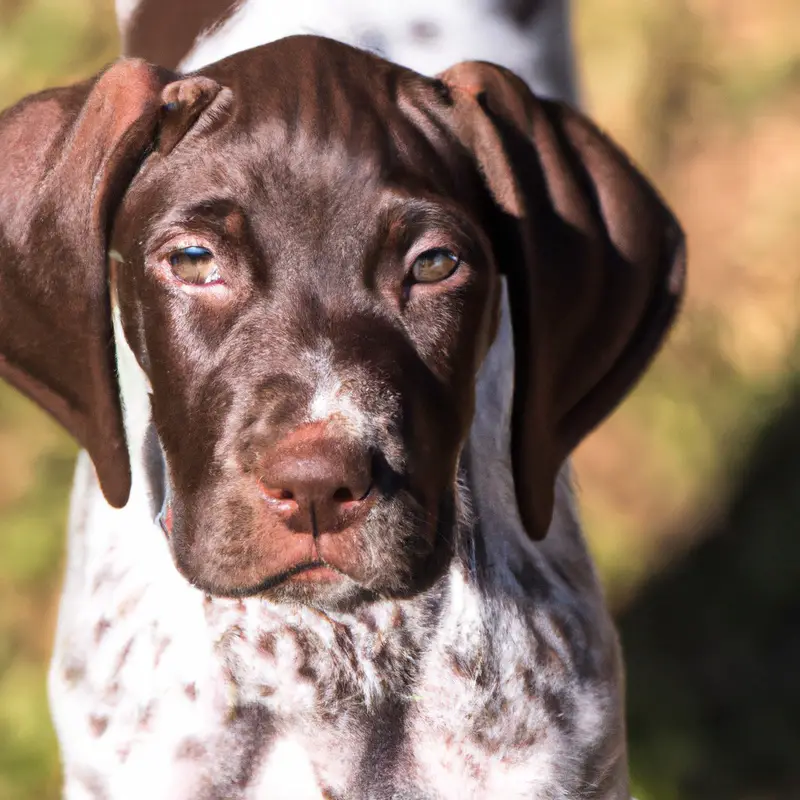 German Shorthaired Pointer search and detection dog.