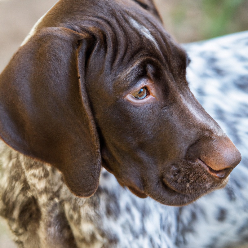 German Shorthaired Pointer therapy dog.