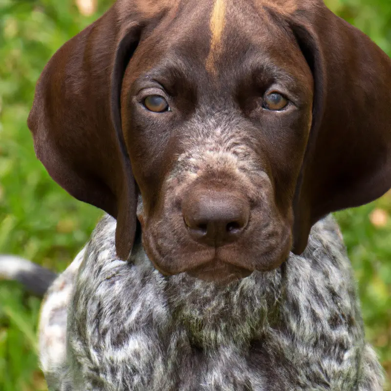 German Shorthaired Pointer tracking dog.