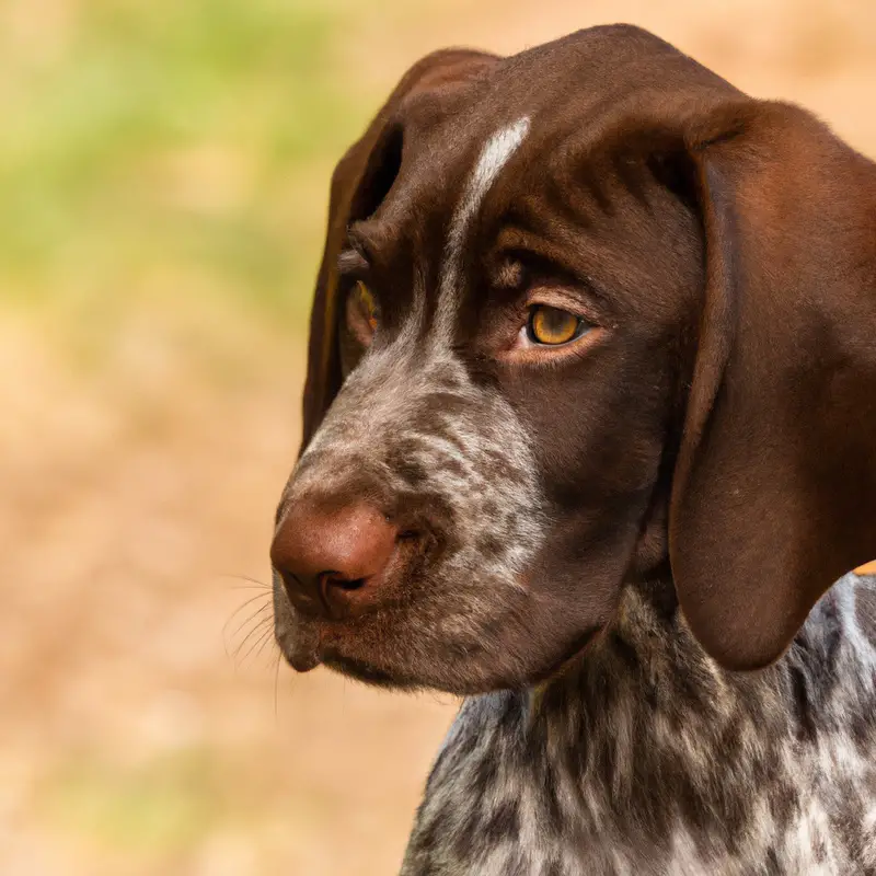 German Shorthaired Pointer tracking dog.