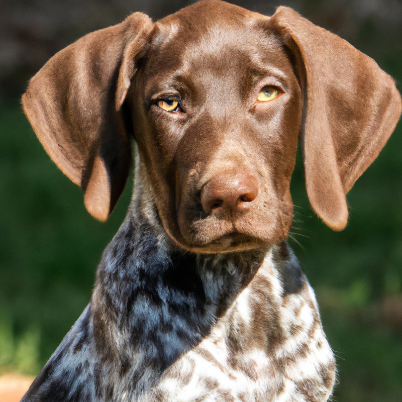 German Shorthaired Pointer training for scent detection.
