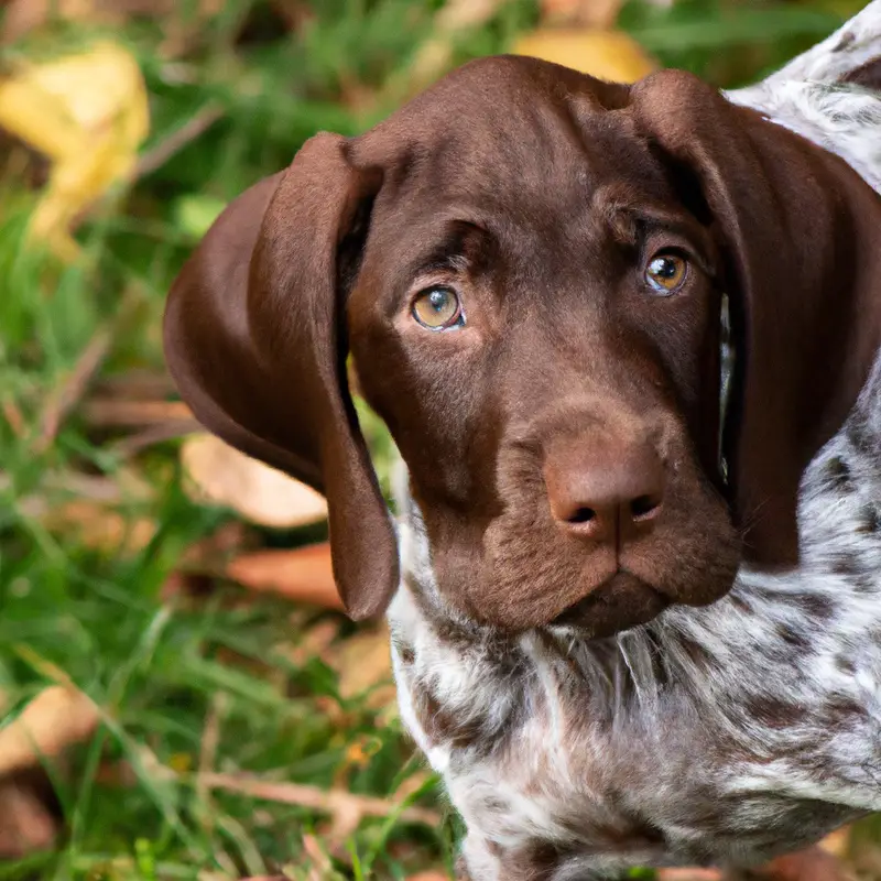 German Shorthaired Pointer wearing paw protection boots in snow.