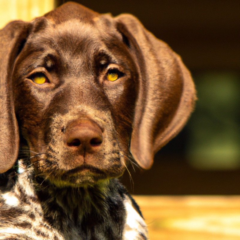 German Shorthaired Pointer with clean teeth