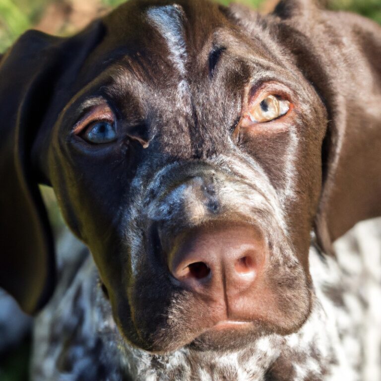 German Shorthaired Pointer with toy.