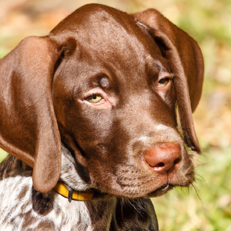 German Shorthaired Pointer with tummy trouble.