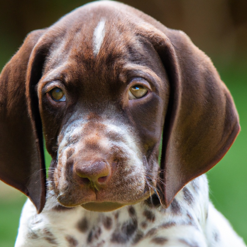 German Shorthaired Pointer's paws in booties.
