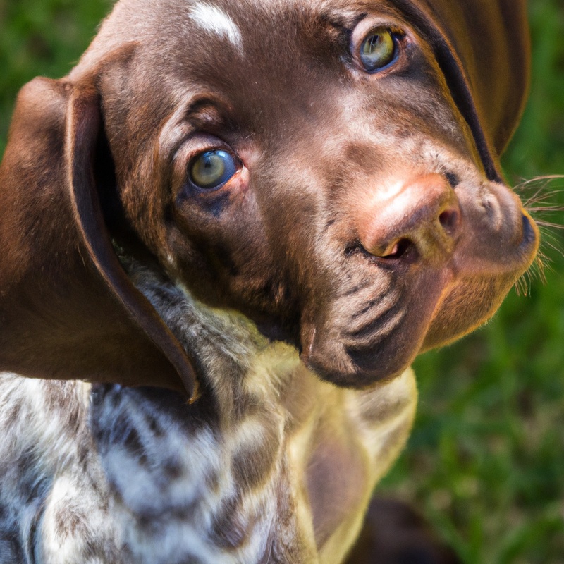 German shorthaired pointer with barn hunt training.