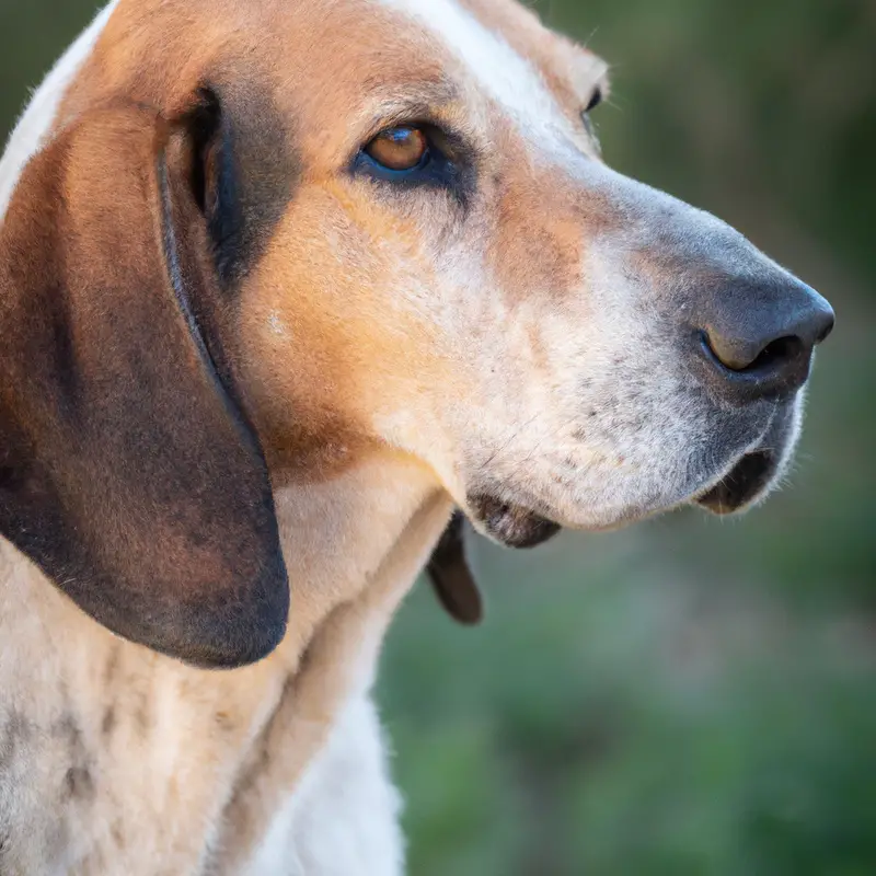 Happy Foxhound in Yard