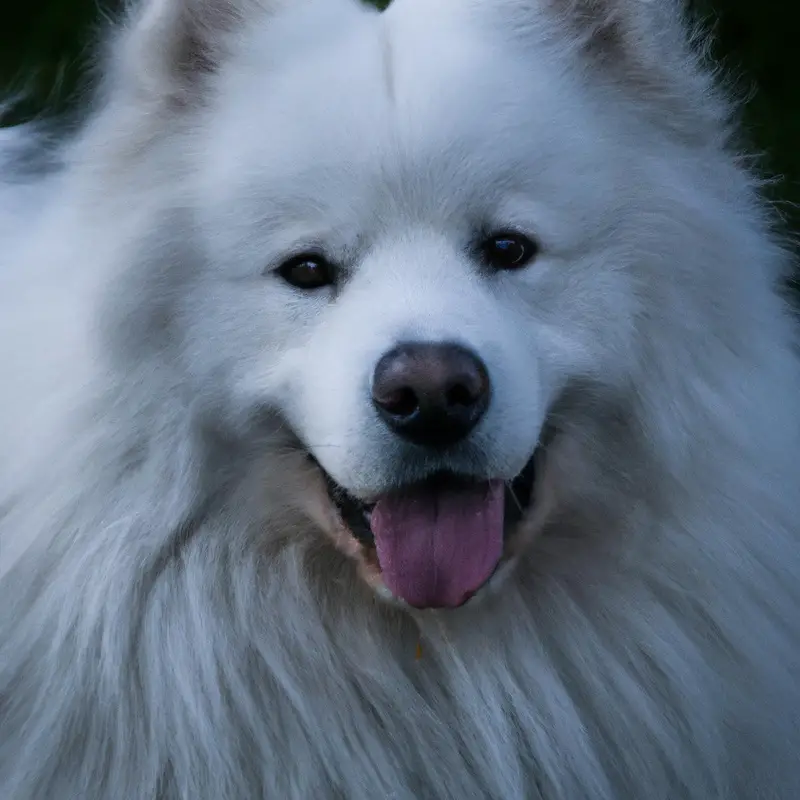 Happy Samoyed Cooling Off