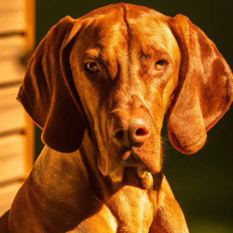 Happy Vizsla Exploring