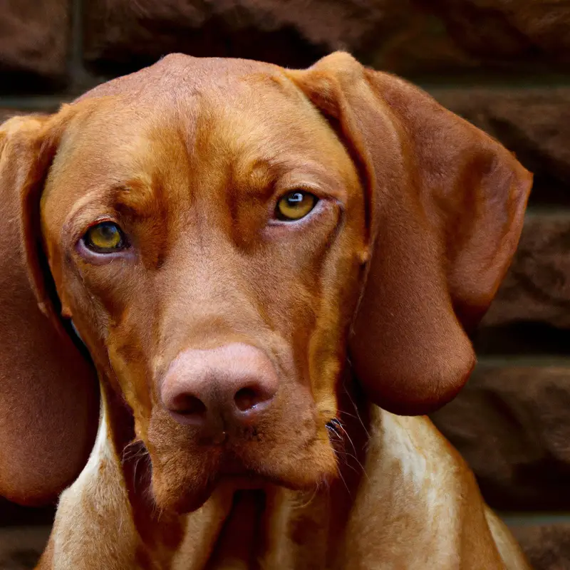 Happy Vizsla in costume.