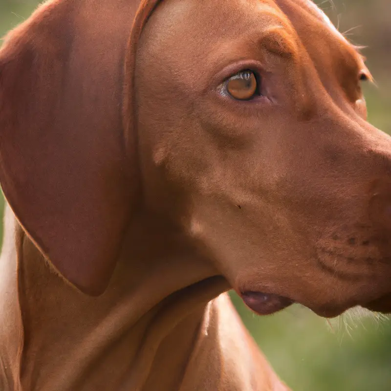 Happy Vizsla outdoors