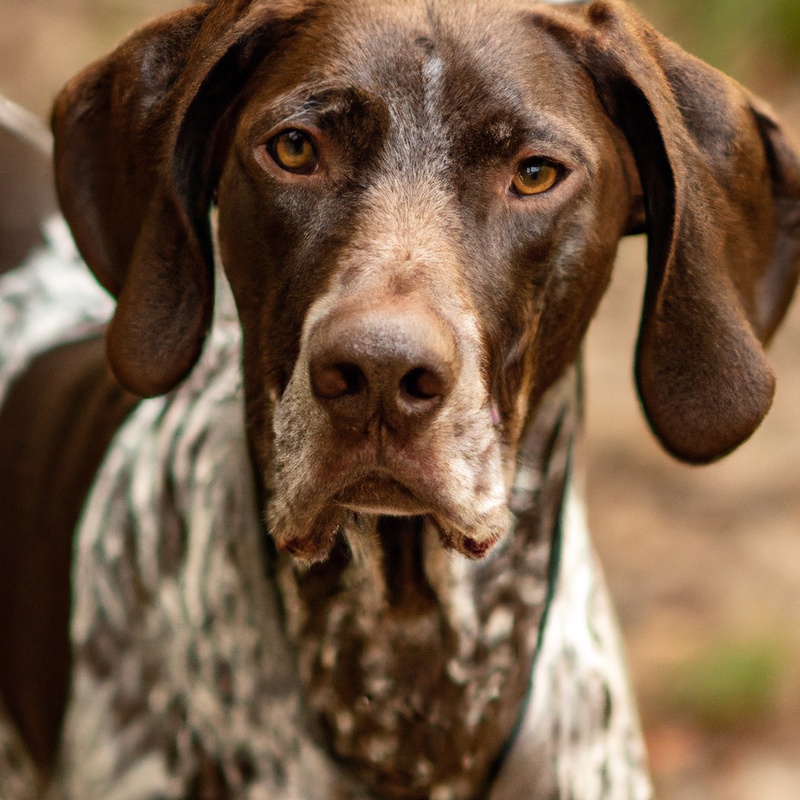 Healthy German Shorthaired Pointer.